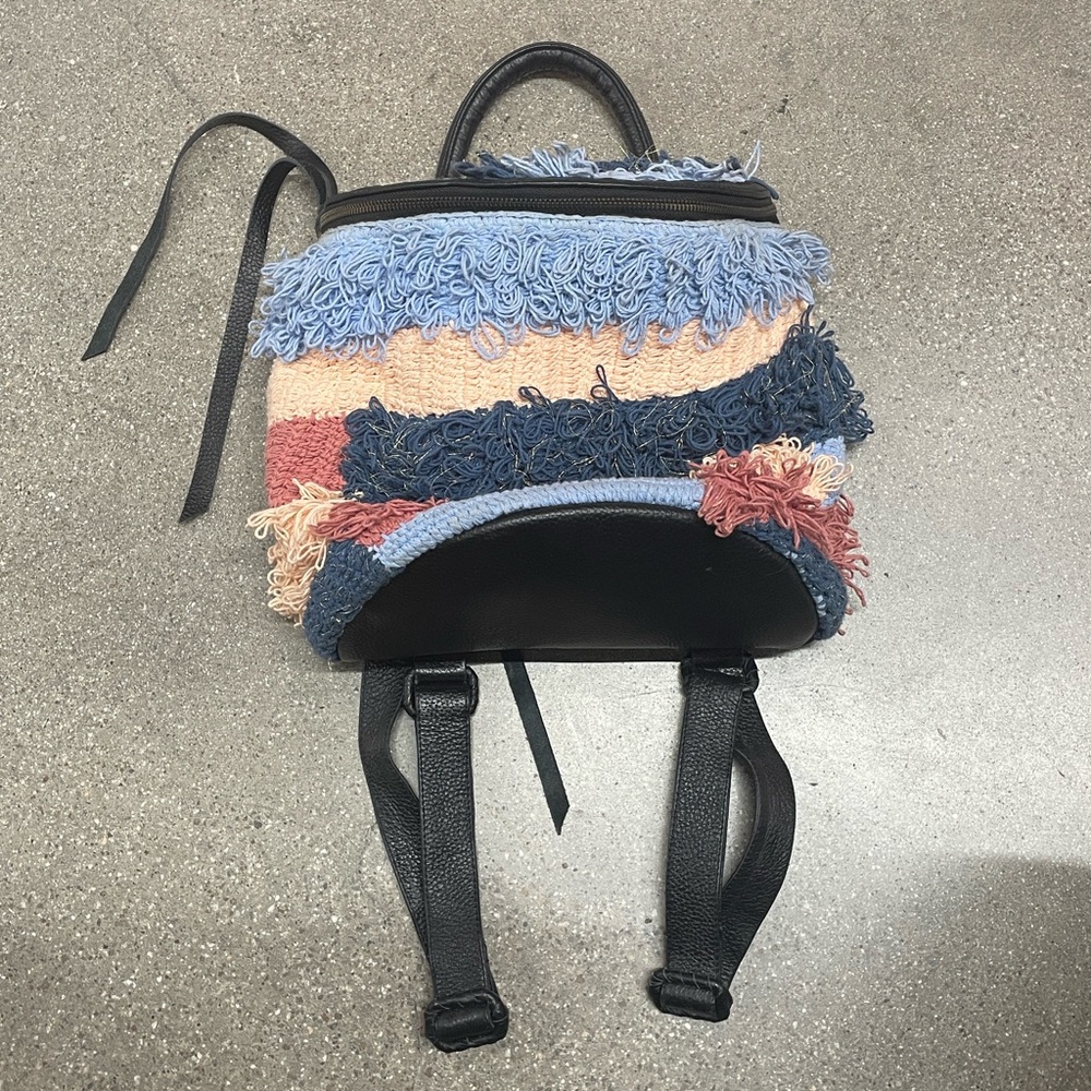CLEOBELLA Multicolor Fringe Textured Backpack - Picture 5 of 15